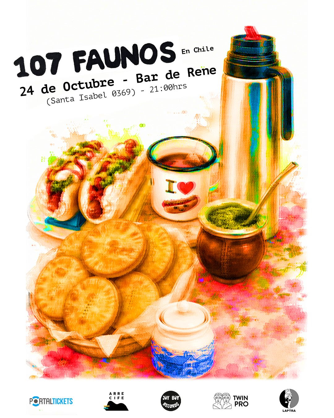 107 Faunos agenda su regreso a Chile
